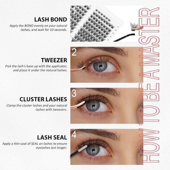 160 Pcs Individual Lashes Eyelash Lash Clusters Mayhug DIY Eyelash Extensions - Picture 7 of 8